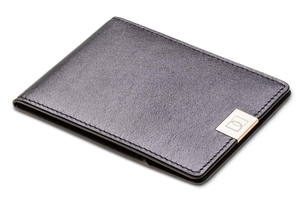RFID Blocking Ultra Slim Minimalist Leather Wallet Mini Card Case UK 4022 Black 